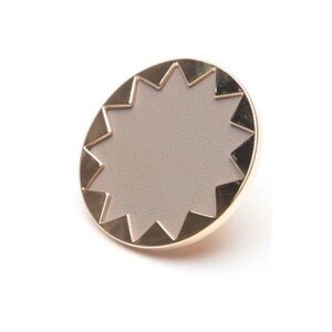 House of Harlow 1960 Women’s Sunburst Genuine Leather Cocktail Ring Size 6